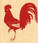 Vintage Postcard Colorful Rooster Free Stock Photo - Public Domain Pictures