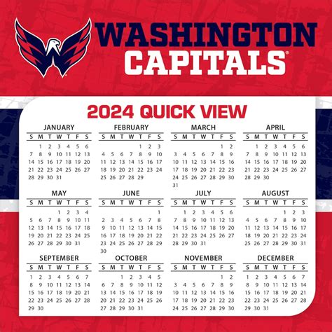 Washington Capitals Schedule 2024 - Elyse Imogene