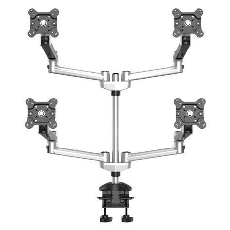 Quad Monitor Stand 2X2 w/ Quick Release & Dual Arms