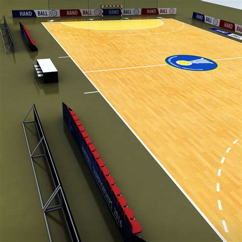 3D model Handball court arena low poly VR / AR / low-poly | CGTrader