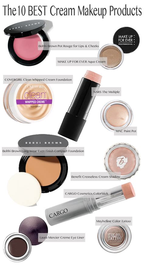 Top Ten Cream Cosmetics. — Beautiful Makeup Search