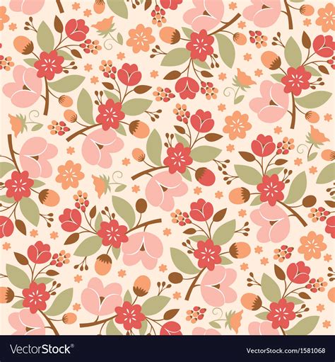 Beauty floral pattern Royalty Free Vector Image