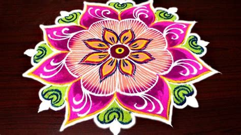 Latest Kolam Rangoli Design for Tamil New Year 2020 - Earning Excel