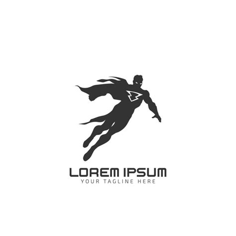 Super man minimal logo vector icon design template 24847684 Vector Art ...