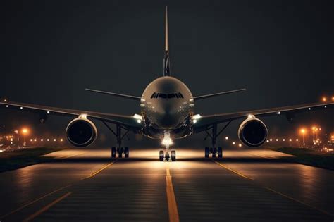 Airport Runway Night Wallpaper