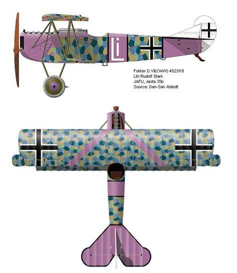 Fokker D.VII Ww1 Aircraft, Model Aircraft, Fighter Aircraft, Aircraft Modeling, Military ...