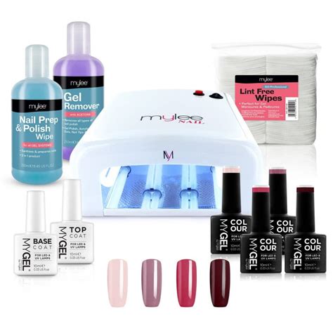 Mylee Gel Nail Essentials Set With White UV Lamp - Buy Gel Nail Polish ...