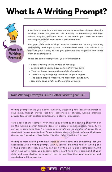 Does A Writing Prompt Make You A Better Writer? • 7ESL