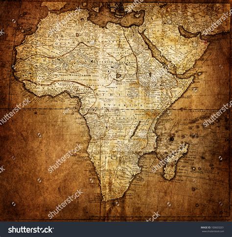 Vintage Map Africa Stock Photo 100603201 - Shutterstock