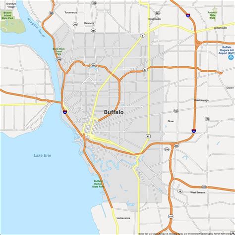 Map of Buffalo, New York - GIS Geography