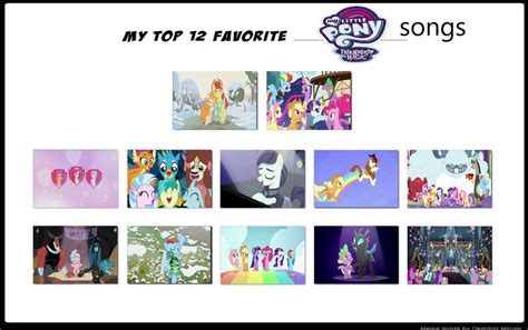 My Top 12 favourite MLP songs by ShieldWingArmorofGod on DeviantArt