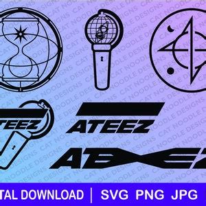 Ateez logos, download file, dxf, png, Cricut, Gift, Ateez svg, Kpop svg ...