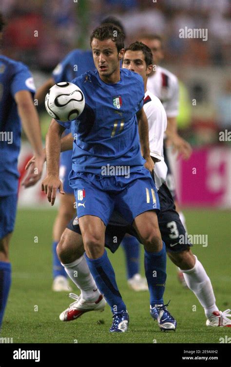 Italy's Alberto Gilardino in action during the World Cup 2006, Group E ...