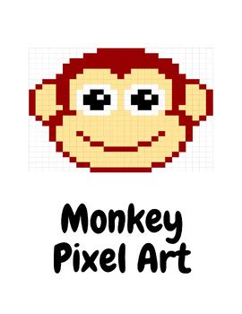 Monkey Pixel Art by Kia Knight | TPT