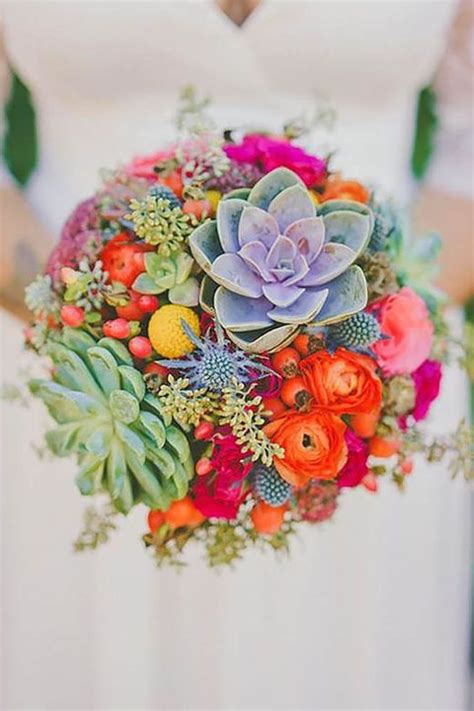 80 Mexican Destination Wedding Ideas | HappyWedd.com Succulent Bouquet ...