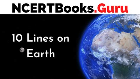 10 Lines on Earth for Students and Children in English - NCERT Books