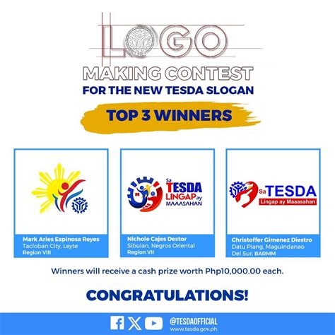 PIA - TESDA announces winners of logo-making contest for new slogan