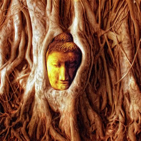 Buddha of the Banyan Tree Painting by Dominic Piperata - Fine Art America