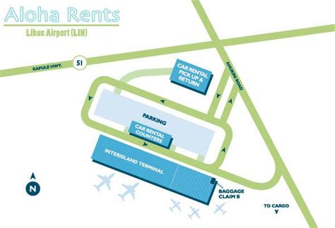 LIH Lihue Airport Map