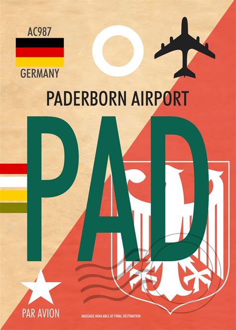 'PADERBORN AIRPORT PAD' Poster, picture, metal print, paint by Atomic ...