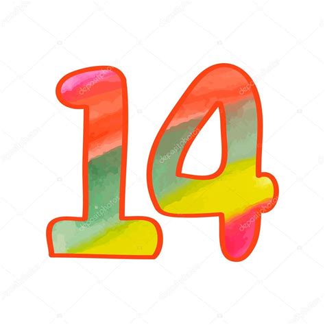 Number 14 Clipart