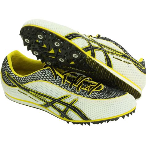 ASICS G003N 0190 MEN'S TURBO GHOST 3 TRACK RUNNING SHOES SPIKES WH/BK/YL 13 | Spikes running ...