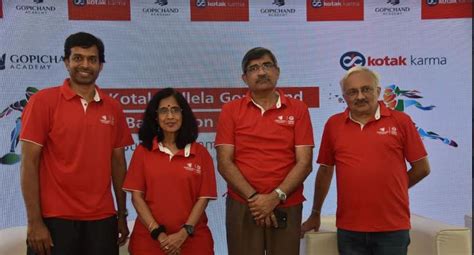 Kotak Mahindra Bank and its CSR Associate, Pullela Gopichand Badminton ...