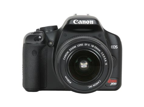 Canon EOS Rebel XSi 12.20 MP Digital SLR Camera w/EF-S 18-55mm f/3.5-5.6 IS Lens Black - Newegg.com