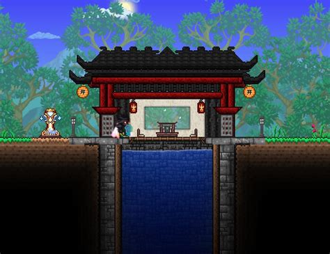 Japanese Style Fishing Shrine (Credits to Khaios, I took his fishing area ideas and his Japanese ...