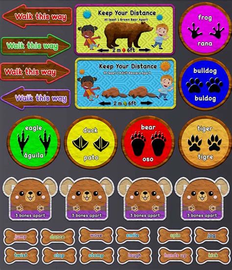 Social Distancing Stickers for Schools | Jump2Math Sensory Paths ...