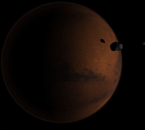 Mars and Phobos, Deimos by Hiddenus on DeviantArt