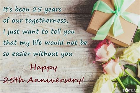 25th Wedding Anniversary Wishes for Husband, Wife, Parents - Webprecis