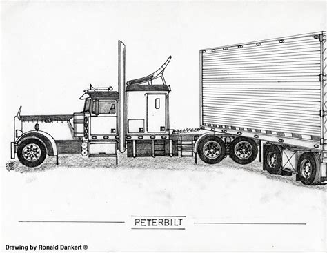 Big Rig Sketches at PaintingValley.com | Explore collection of Big Rig Sketches