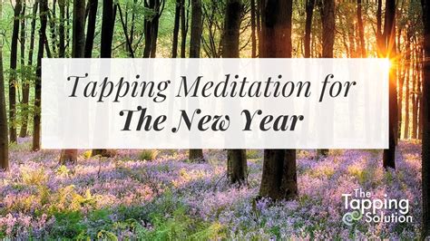 Tapping Meditation for New Year Possibilities with Jessica Ortner - The Tapping Solution - YouTube