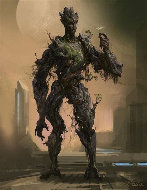 Groot & Rocket Concept Art For Marvel's GUARDIANS OF THE GALAXY