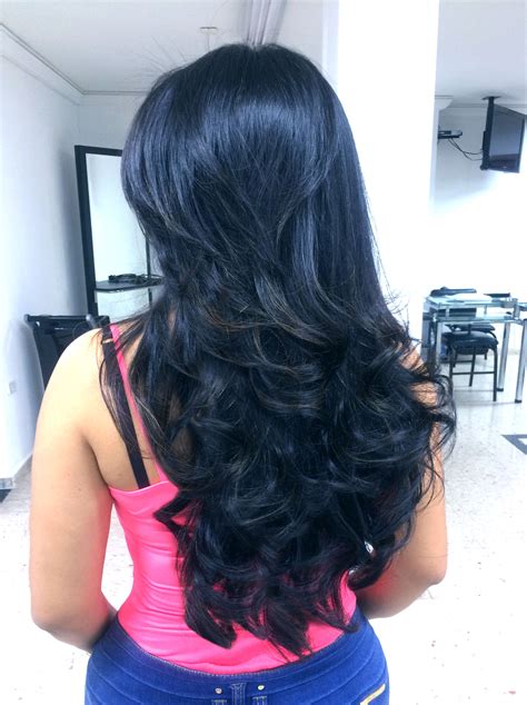 Cabello largo en capas | Cabelo comprido em camadas, Cabelo longo camadas, Cabelo longo repicado