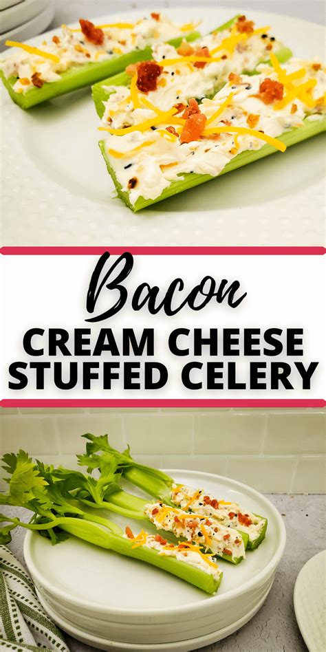 Bacon and Cream Cheese Stuffed Celery - It Is a Keeper