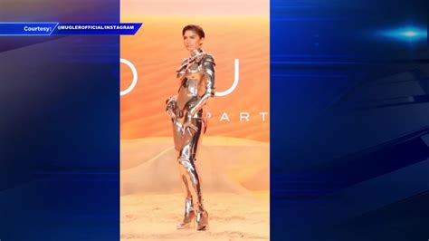 Zendaya stuns at ‘Dune: Part Two’ world premiere in vintage silver cyborg suit by Mugler - WSVN ...