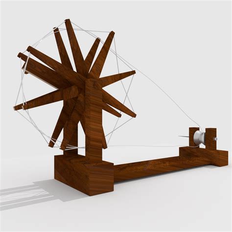 Spinning wheel of mahatma gandhi 3D Model $20 - .unknown .obj .3ds .blend - Free3D