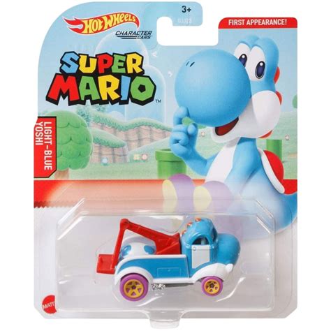 Mattel - Hot Wheels Character Car - Super Mario Collection - LIGHT-BLUE ...