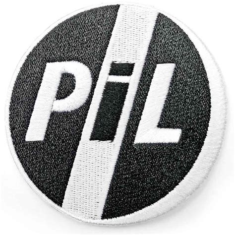 PIL (Public Image Ltd) Standard Woven Patch: Circle Logo. Wholesale Only & Official Licensed