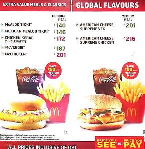 Menu of McDonald's, Valasaravakkam, Chennai | Dineout