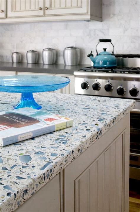 Advantages and disadvantages of recycled glass countertops