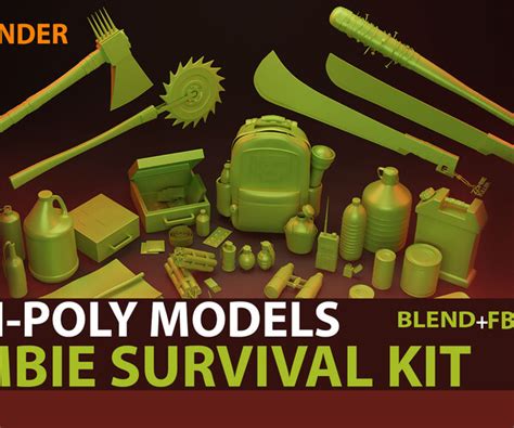 ArtStation - Zombie Survival Kit | Resources