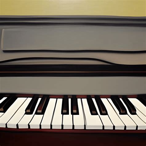 Piano Keyboard Painting Art · Creative Fabrica