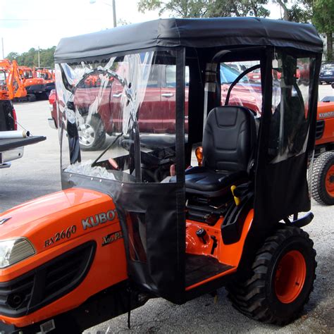 Tractor Cab for Kubota BX Series Tractors - Requires Canopy