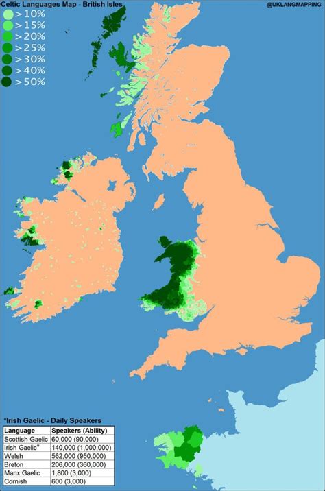 Celtic Languages Map [1355 × 2048] : MapPorn