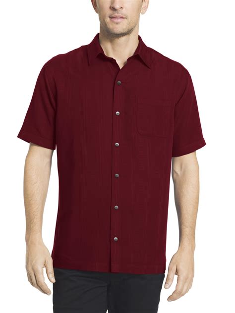 Van Heusen Men's Big and Tall Striped Short Sleeve Shirt - Walmart.com