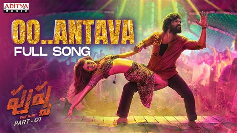 "Oo Antava Oo Oo Antava" Song Lyrics Telugu & English - Pushpa movie - Teluguinfo