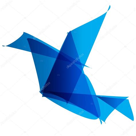 Freelancer Logo bird origami blue Stock Vector Image by ©bellabrend #65241691